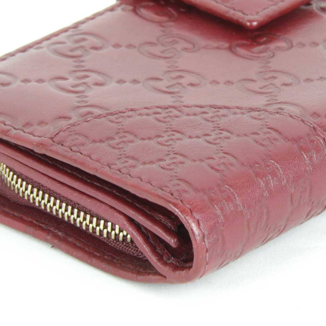 良品『USED』 
GUCCI グッチ 
 323398 4276 長財布 
レザー ボルドー