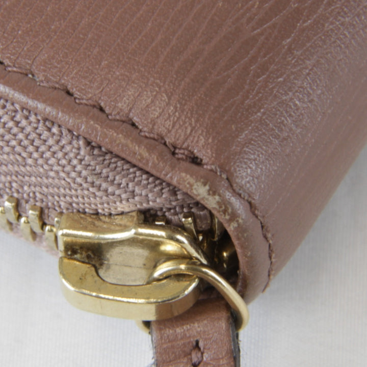 美品『USED』 
GUCCI グッチ 
 インターロッキング ラウンドファスナー 309705・534563 長財布 
レザー ピンクグレージュ