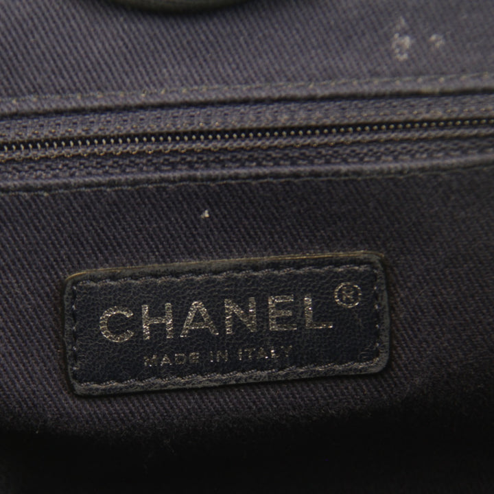 良品『USED』 
CHANEL シャネル 
 ドーヴィル チェーントート トートバッグ 
キャンバス ブルー