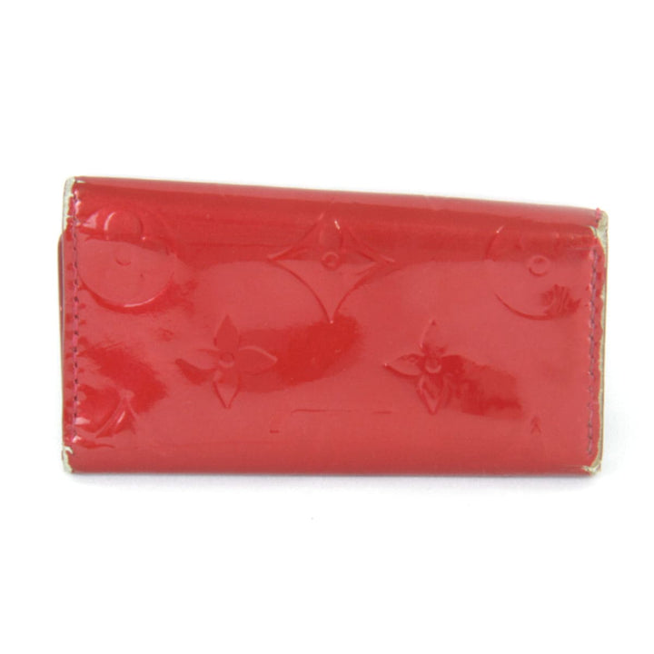 『USED』 
LOUIS VUITTON ルイ・ヴィトン 
 ヴェルニ ミュルティクレ4 M91976 キーケース 
モノグラムヴェルニ レッド
