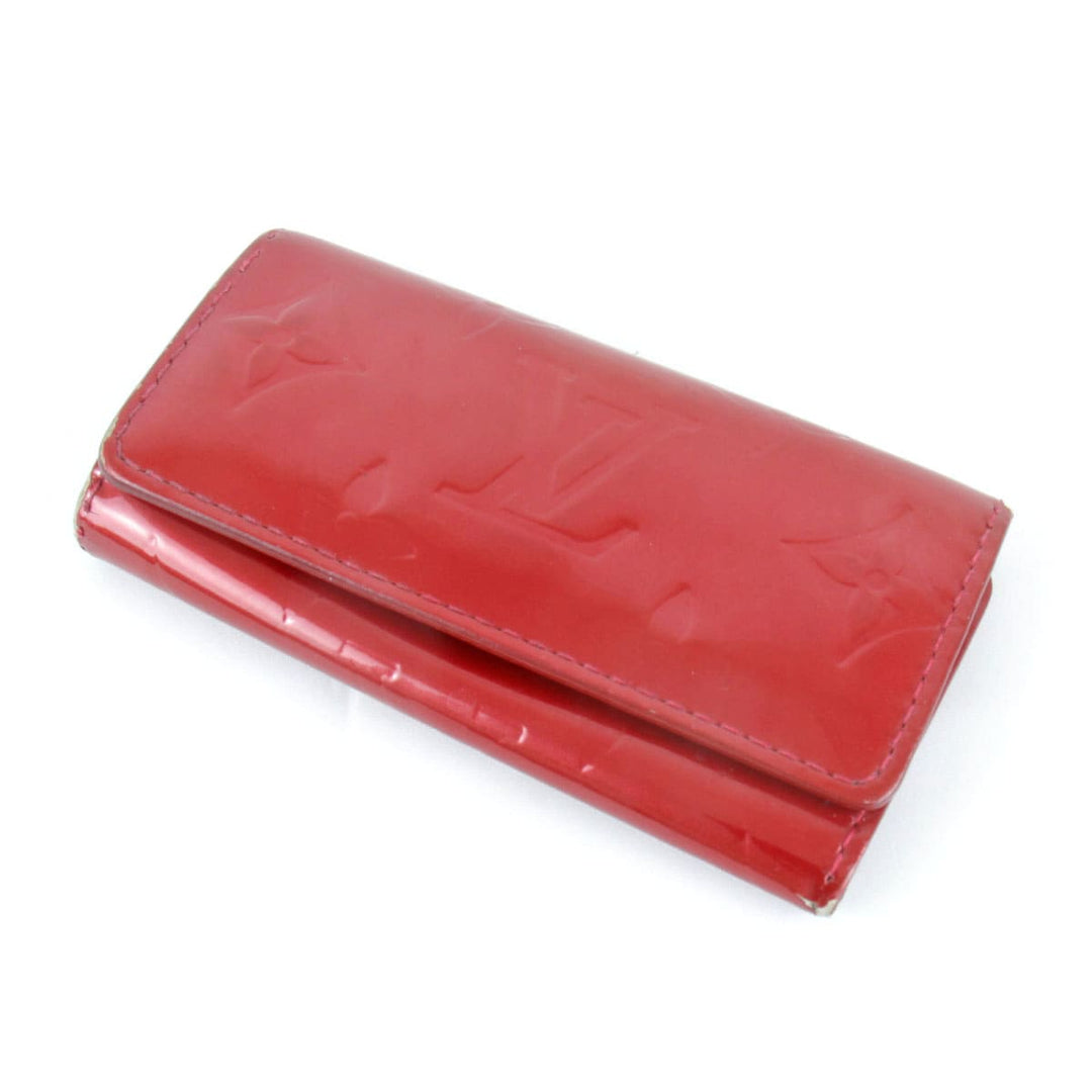『USED』 
LOUIS VUITTON ルイ・ヴィトン 
 ヴェルニ ミュルティクレ4 M91976 キーケース 
モノグラムヴェルニ レッド