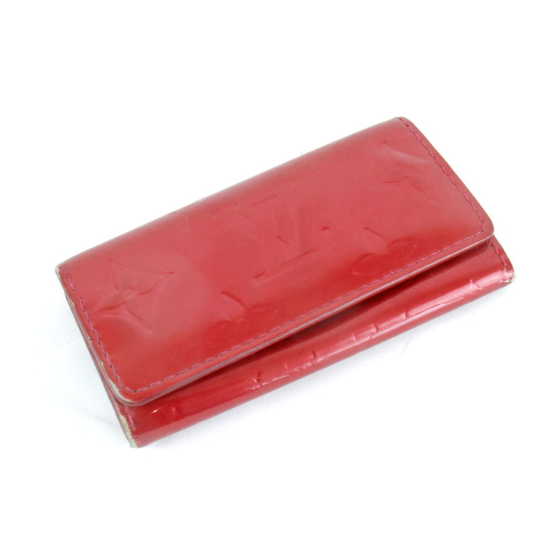 『USED』 
LOUIS VUITTON ルイ・ヴィトン 
 ヴェルニ ミュルティクレ4 M91976 キーケース 
モノグラムヴェルニ レッド