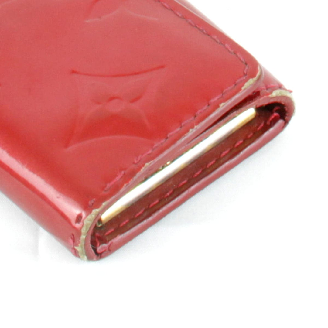 『USED』 
LOUIS VUITTON ルイ・ヴィトン 
 ヴェルニ ミュルティクレ4 M91976 キーケース 
モノグラムヴェルニ レッド