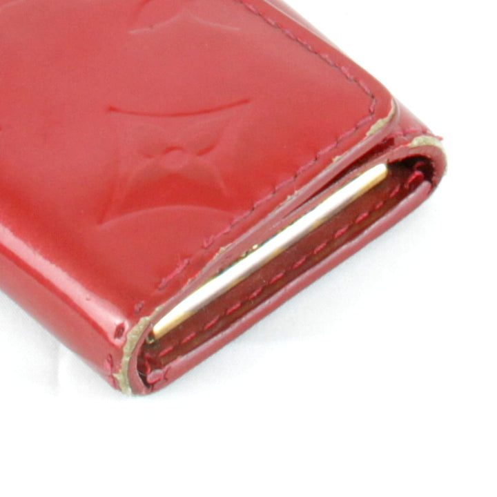 『USED』 
LOUIS VUITTON ルイ・ヴィトン 
 ヴェルニ ミュルティクレ4 M91976 キーケース 
モノグラムヴェルニ レッド