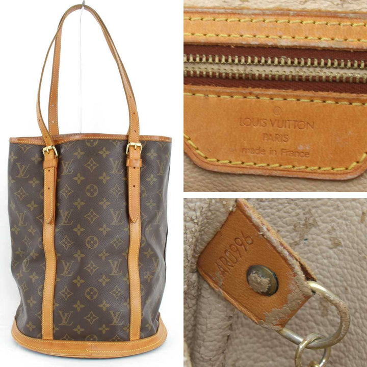 難あり『ジャンク』 
LOUIS VUITTON ルイ・ヴィトン 
 バケットGM M42236 ショルダーバッグ 
モノグラムキャンバス モノグラム