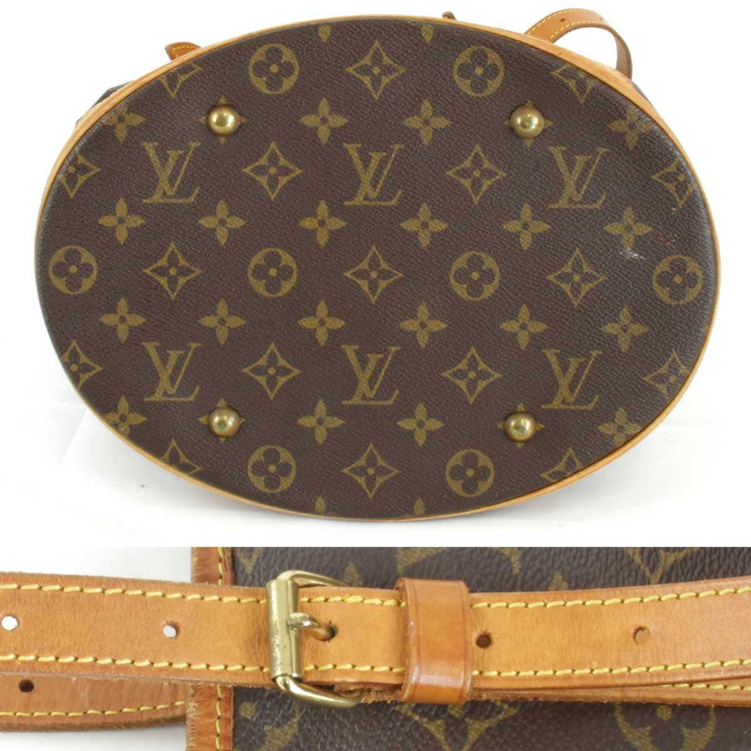 難あり『ジャンク』 
LOUIS VUITTON ルイ・ヴィトン 
 バケットGM M42236 ショルダーバッグ 
モノグラムキャンバス モノグラム
