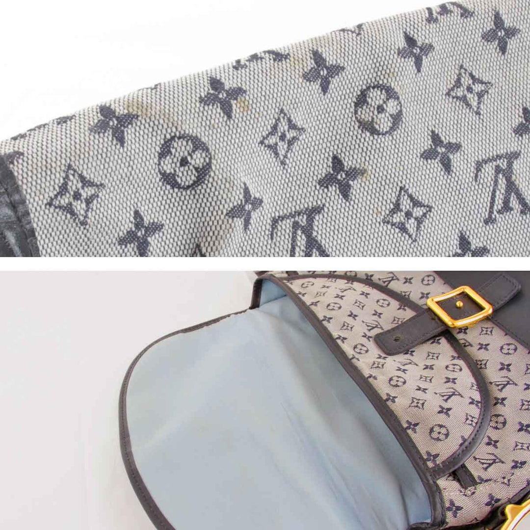 『USED』 
LOUIS VUITTON ルイ・ヴィトン 
 ベランジェール M92670 ショルダーバッグ 
モノグラムミニキャンバス ブルーグレー