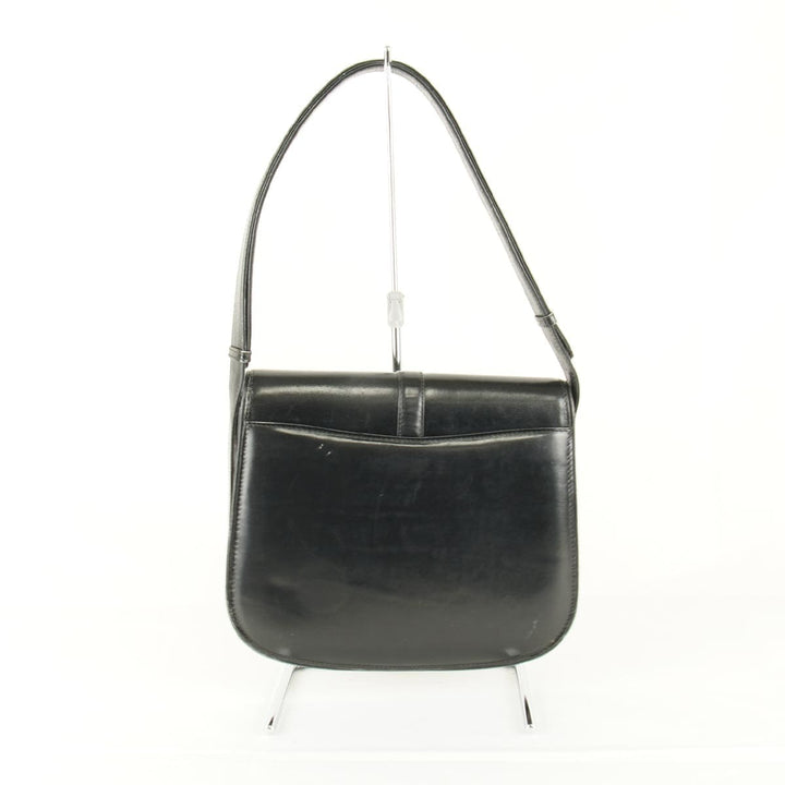 『USED』 
GUCCI グッチ 
 ショルダーバッグ 
レザー ブラック