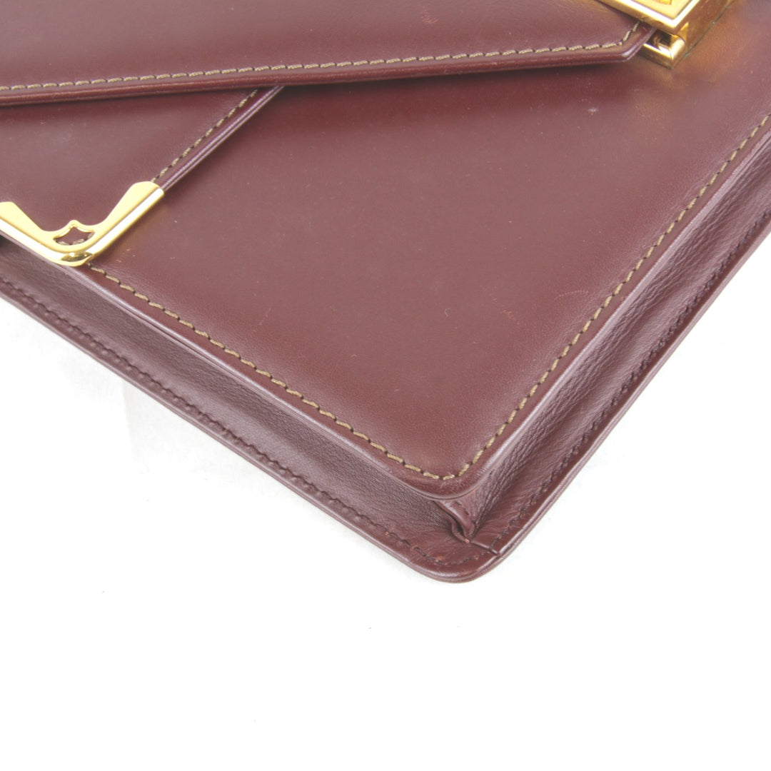 良品『USED』 
CARTIER カルティエ 
 マストライン ショルダーバッグ 
レザー レッド