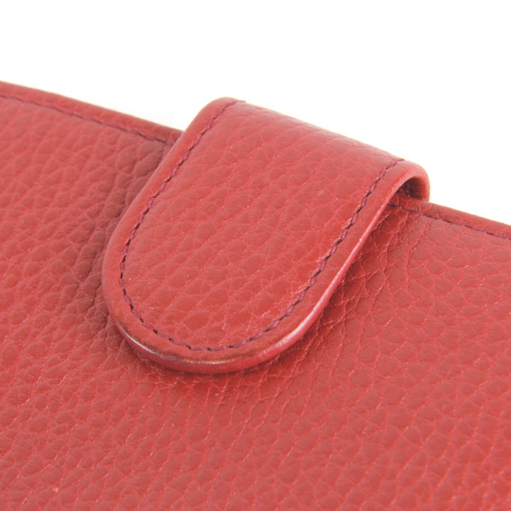 【価格改定】良品『USED』 
GUCCI グッチ 
 615525 2184 二つ折り財布 
レザー レッド