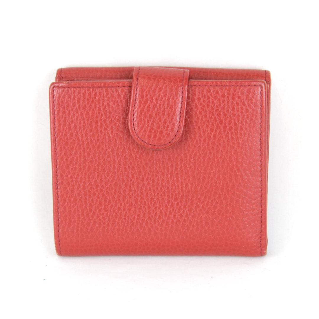【価格改定】良品『USED』 
GUCCI グッチ 
 615525 2184 二つ折り財布 
レザー レッド