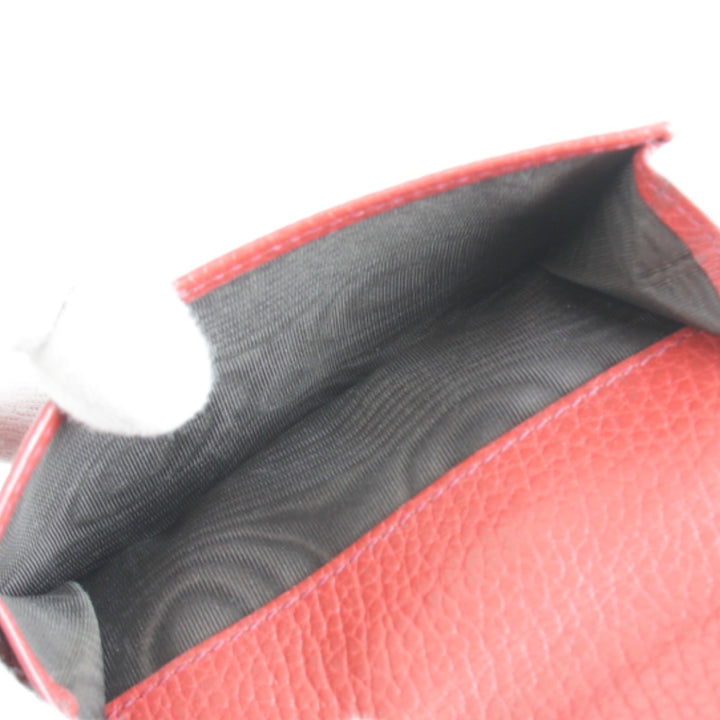 【価格改定】良品『USED』 
GUCCI グッチ 
 615525 2184 二つ折り財布 
レザー レッド
