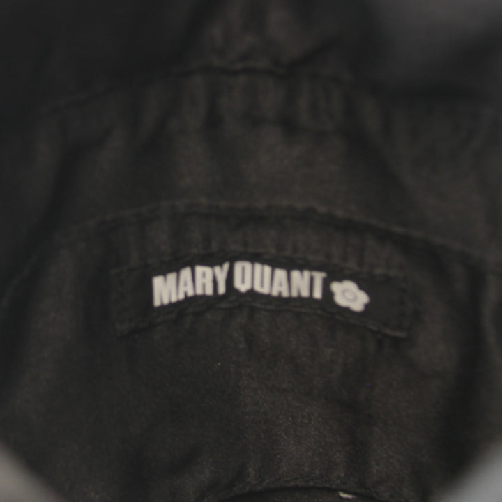 美品『USED』 
MARY QUANT マリークヮント 
 バケツ型 2way デイジー ショルダーバッグ 
レザー ブラック