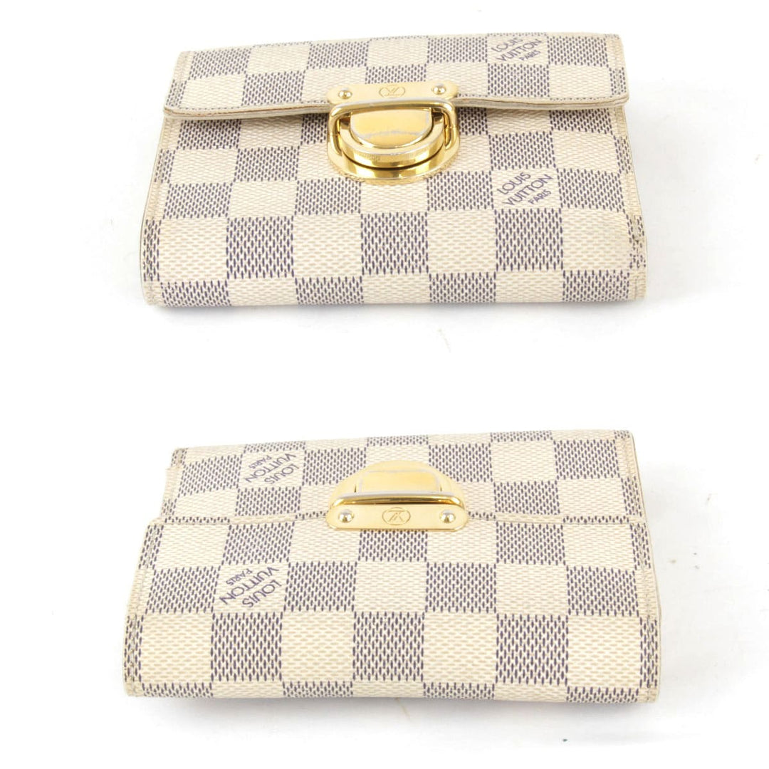 『USED』 
LOUIS VUITTON ルイ・ヴィトン 
 ポルトフォイユ・コアラ N60013 二つ折り財布 
ダミエアズールキャンバス ダミエアズール