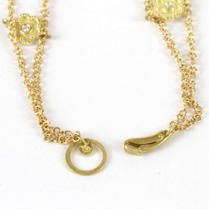 美品『USED』 
 
 フラワー ブレスレット 
K18 ゴールド