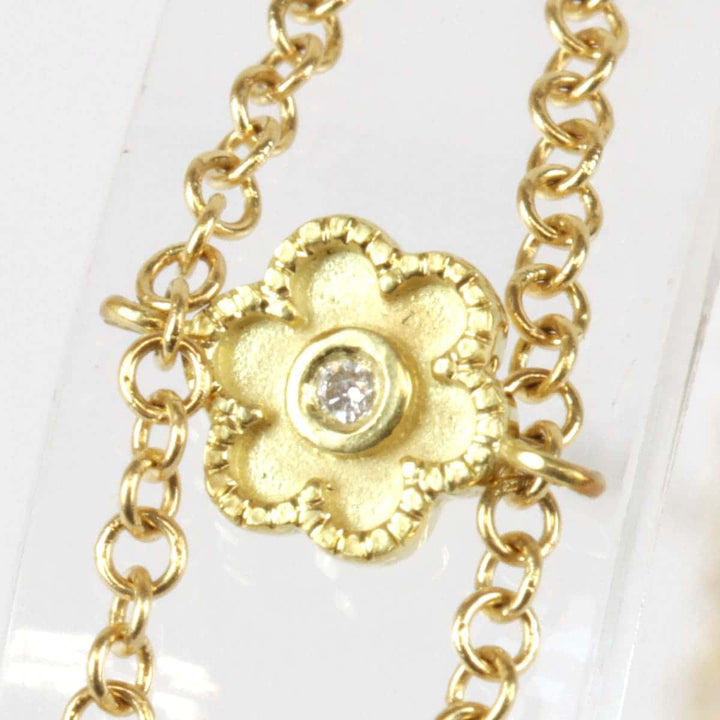 美品『USED』 
 
 フラワー ブレスレット 
K18 ゴールド