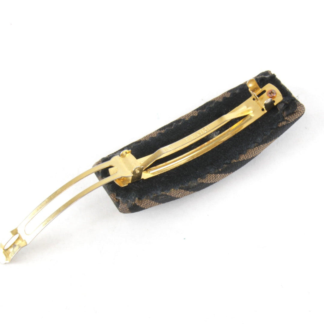 良品『USED』 
FENDI フェンディ 
 バレッタ 
 カーキ