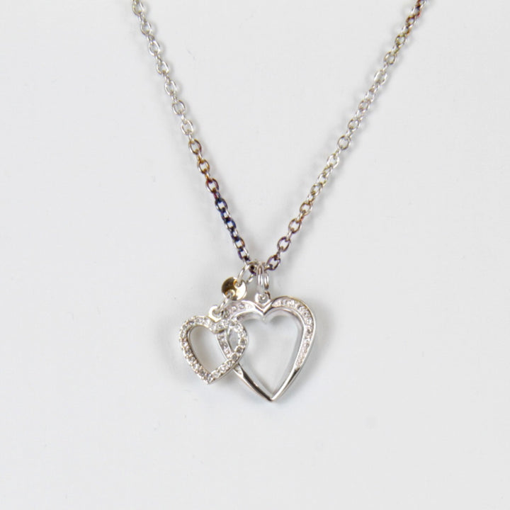 『USED』 
Folli Follie ハートネックレス ステンレス ネックレス