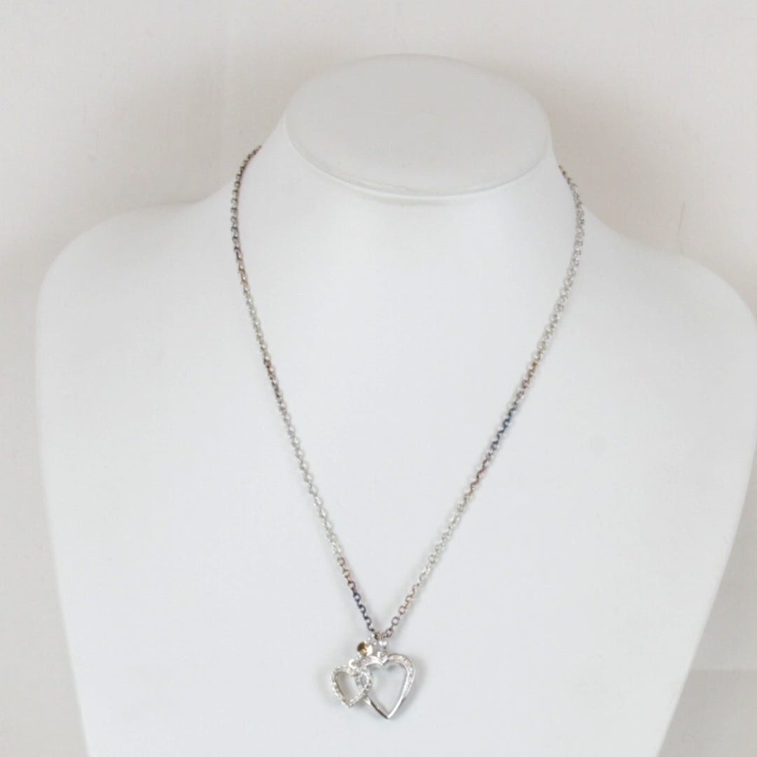 『USED』 
Folli Follie ハートネックレス ステンレス ネックレス