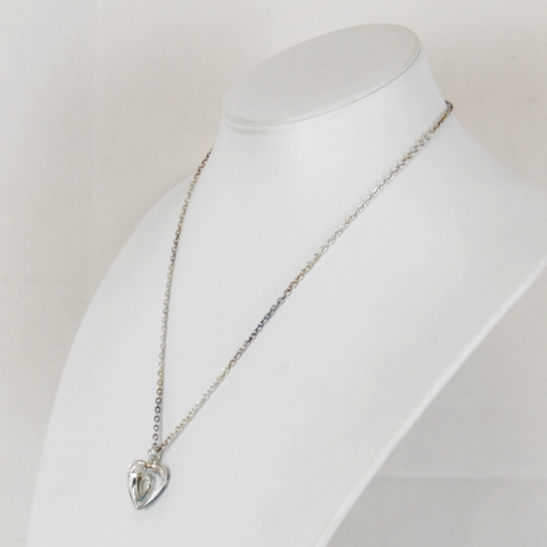 『USED』 
Folli Follie ハートネックレス ステンレス ネックレス