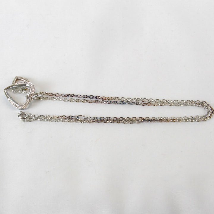 『USED』 
Folli Follie ハートネックレス ステンレス ネックレス