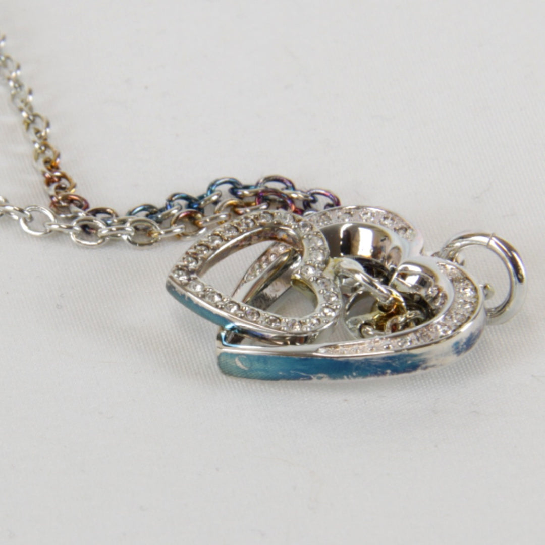 『USED』 
Folli Follie ハートネックレス ステンレス ネックレス