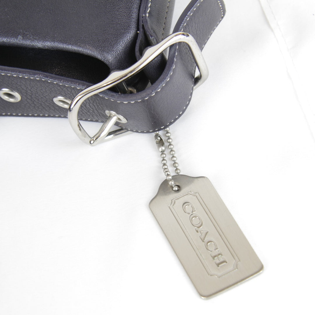 『USED』 
COACH コーチ 
 J1S-9174 ショルダーバッグ 
レザー ネイビー