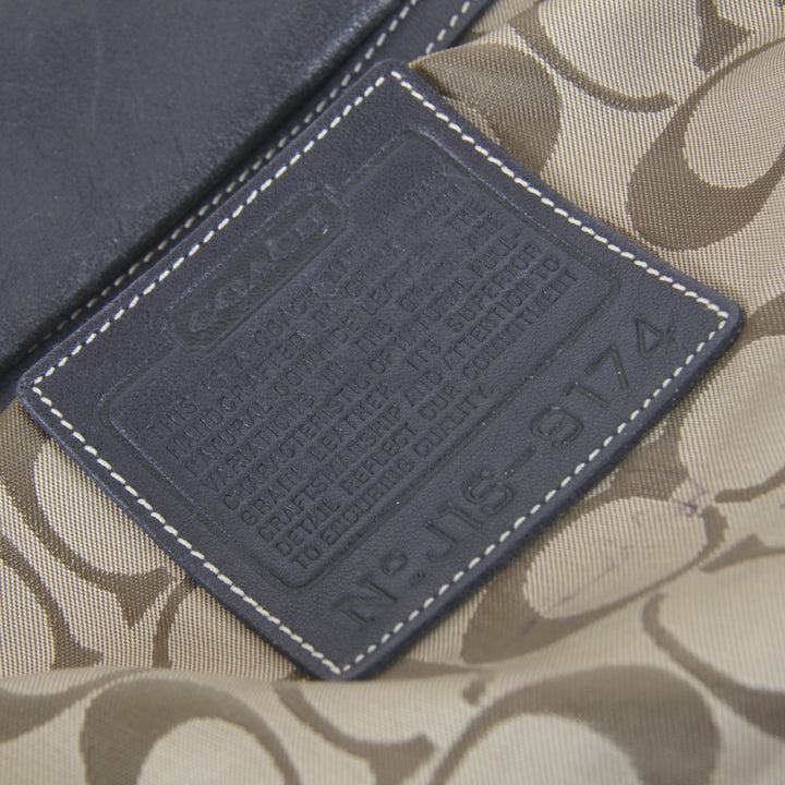 『USED』 
COACH コーチ 
 J1S-9174 ショルダーバッグ 
レザー ネイビー