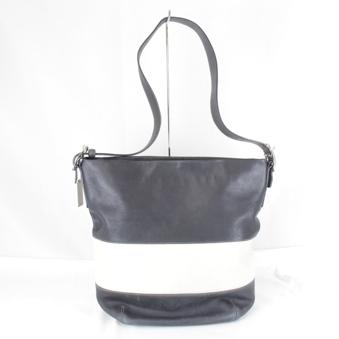 『USED』 
COACH コーチ 
 J1S-9174 ショルダーバッグ 
レザー ネイビー