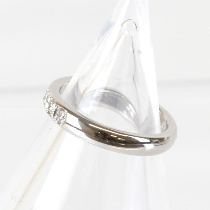美品『USED』 Pt950/ダイヤモンド 
 ラザールダイヤモンド リング・指輪
 ダイヤモンド 0.13 4.5g
