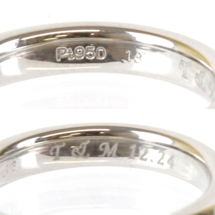 美品『USED』 Pt950/ダイヤモンド 
 ラザールダイヤモンド リング・指輪
 ダイヤモンド 0.13 4.5g