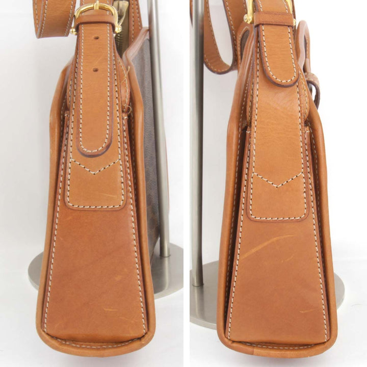 『USED』 
CELINE セリーヌ 
 ショルダーバッグ 
PVC ブラウン ヴィンテージ