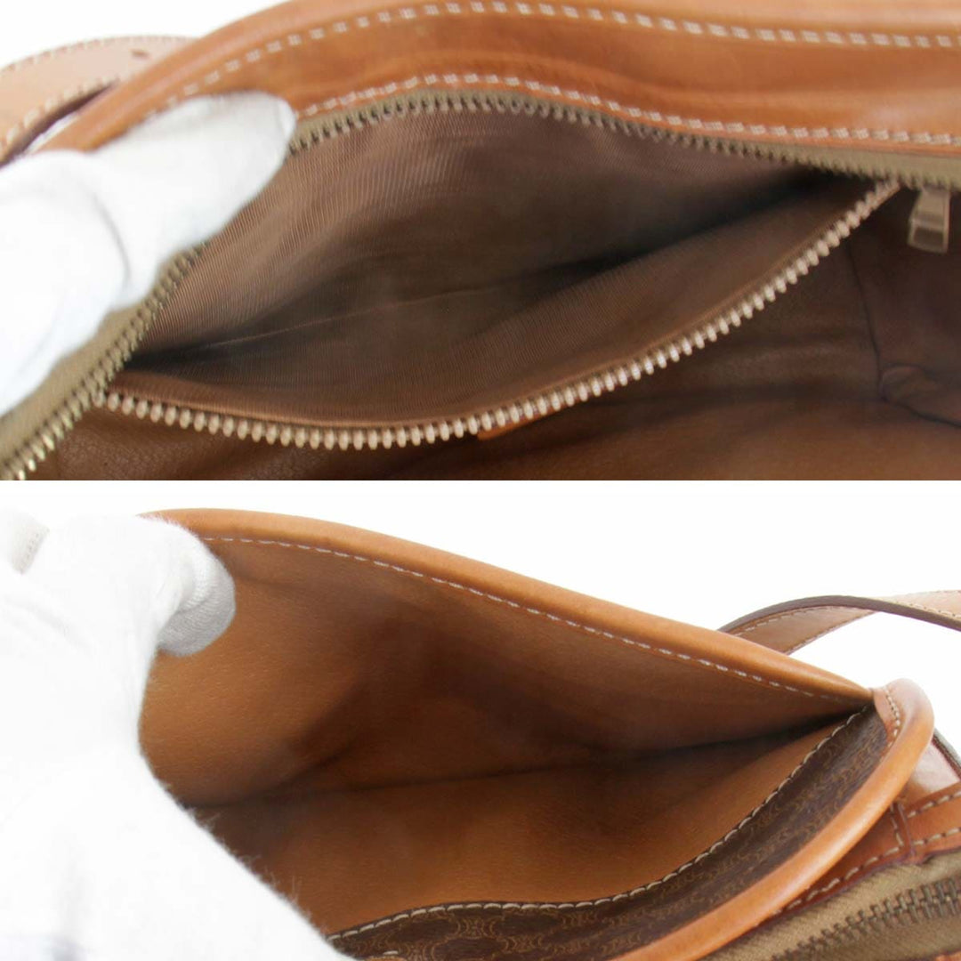 『USED』 
CELINE セリーヌ 
 ショルダーバッグ 
PVC ブラウン ヴィンテージ