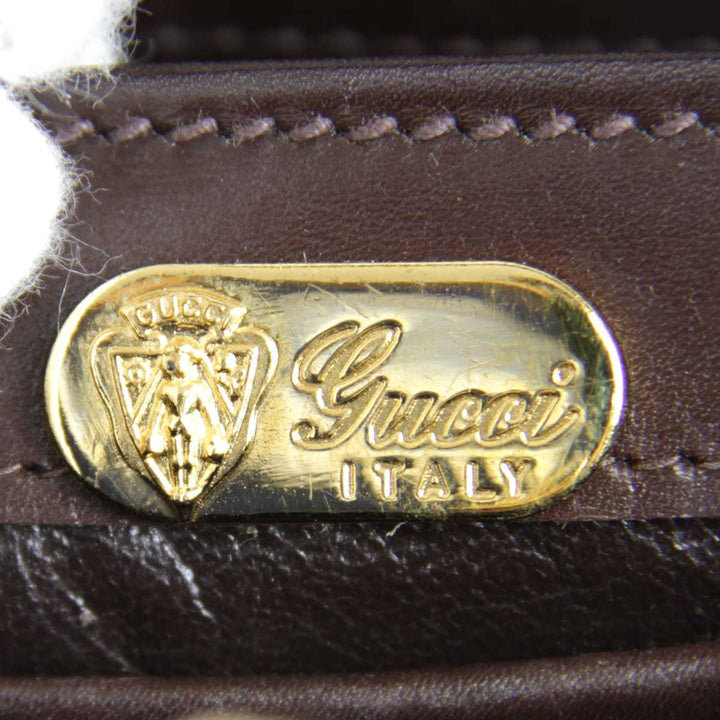 『USED』 
GUCCI グッチ 
 ハンドバッグ 
レザー ブラウン