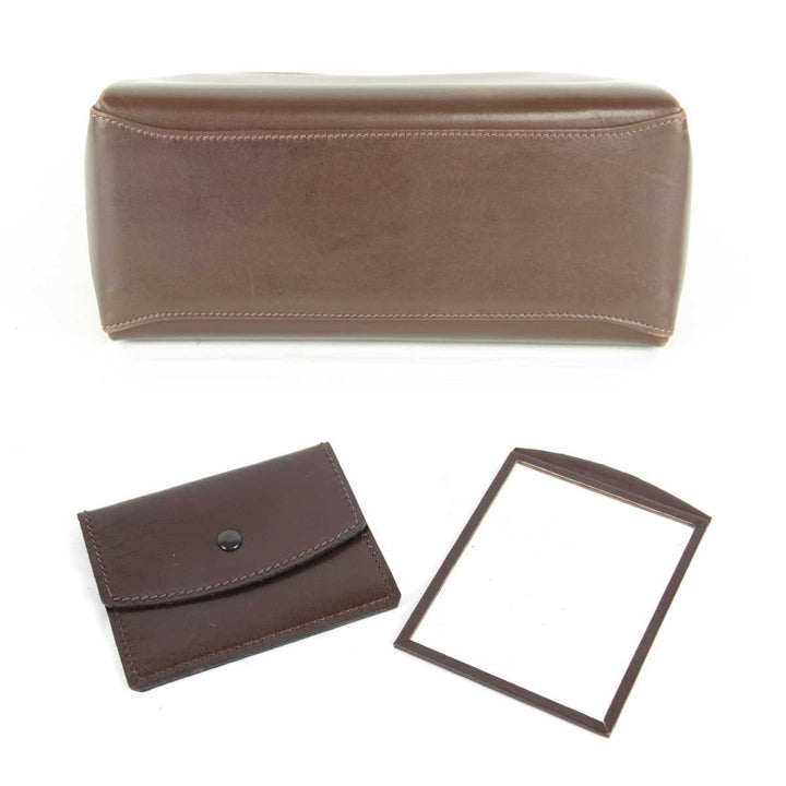 『USED』 
GUCCI グッチ 
 ハンドバッグ 
レザー ブラウン
