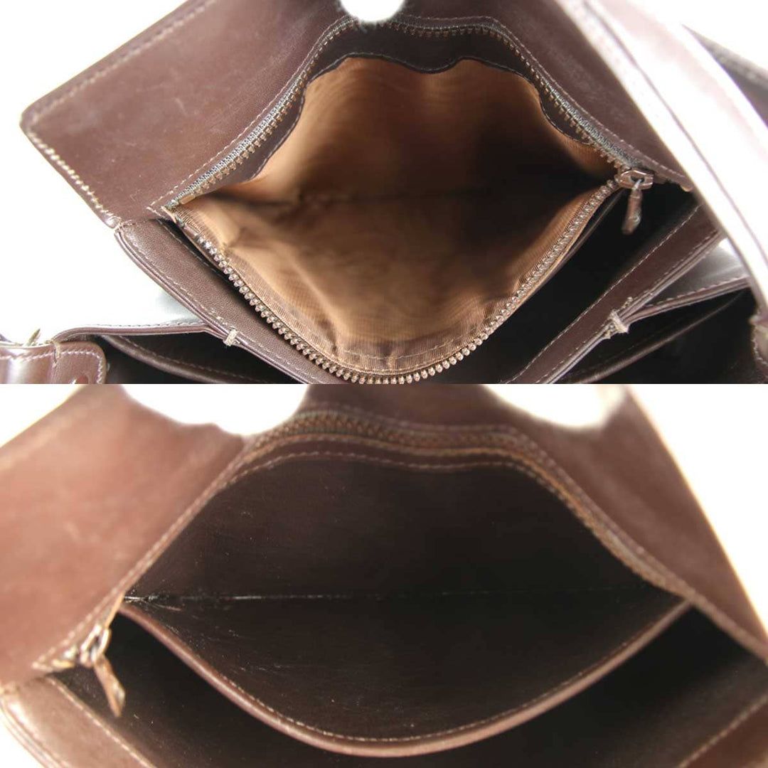 『USED』 
GUCCI グッチ 
 ハンドバッグ 
レザー ブラウン