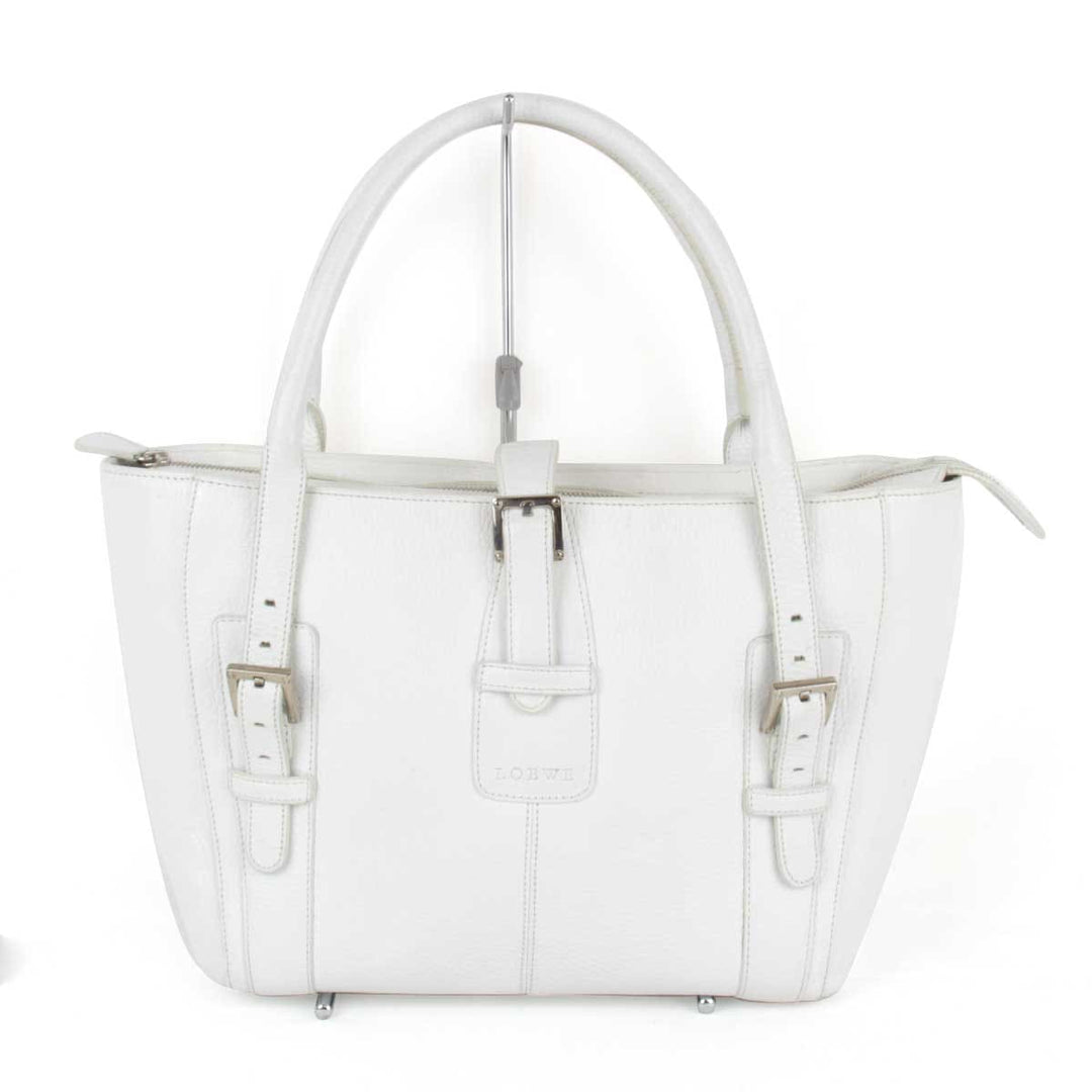 『USED』 
LOEWE ロエベ 
 270411 ハンドバッグ 
レザー ホワイト