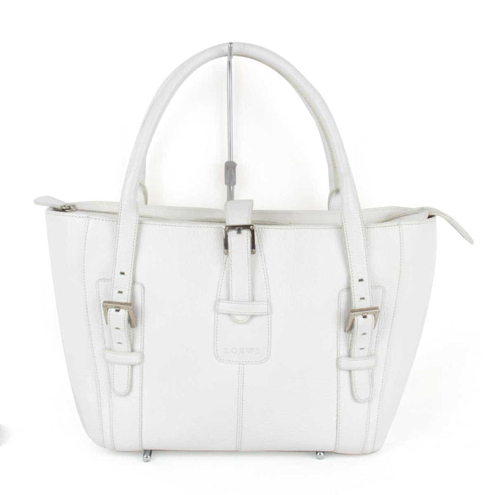 『USED』 
LOEWE ロエベ 
 270411 ハンドバッグ 
レザー ホワイト