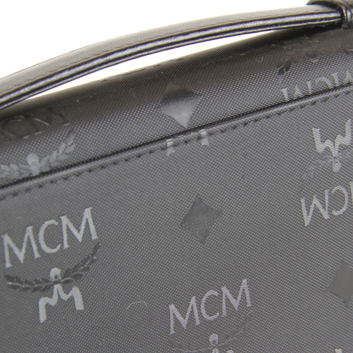 【価格改定】良品『USED』 
MCM エム・シー・エム 
 ヴィセトス 2way チェーン ショルダーバッグ 
PVC ブラック