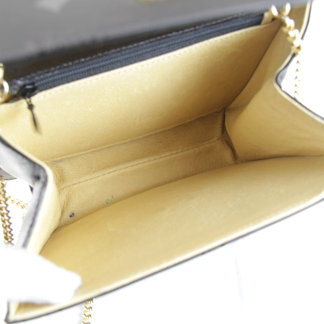 【価格改定】良品『USED』 
MCM エム・シー・エム 
 ヴィセトス 2way チェーン ショルダーバッグ 
PVC ブラック