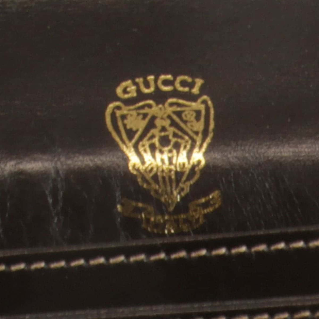 『USED』 
GUCCI グッチ 
 オールドグッチ ショルダーバッグ 
レザー ダークブラウン