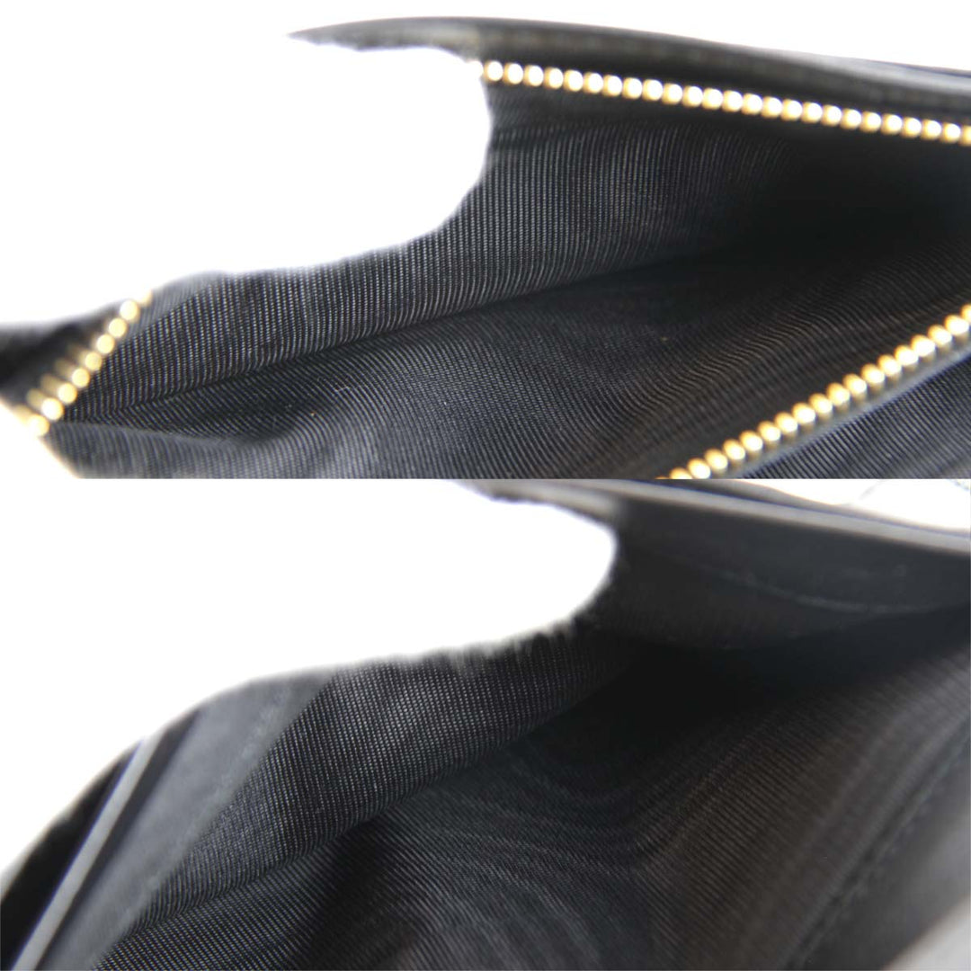 美品『USED』 
PRADA プラダ 
 長財布 
レザー ブラック