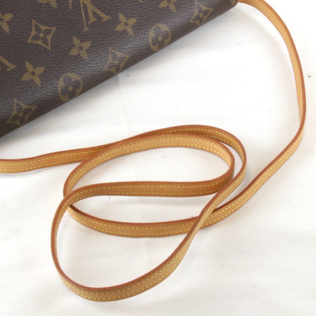 良品『USED』 
LOUIS VUITTON ルイ・ヴィトン 
 ポシェットツインGM M51852 ショルダーバッグ 
モノグラムキャンバス ブラウン