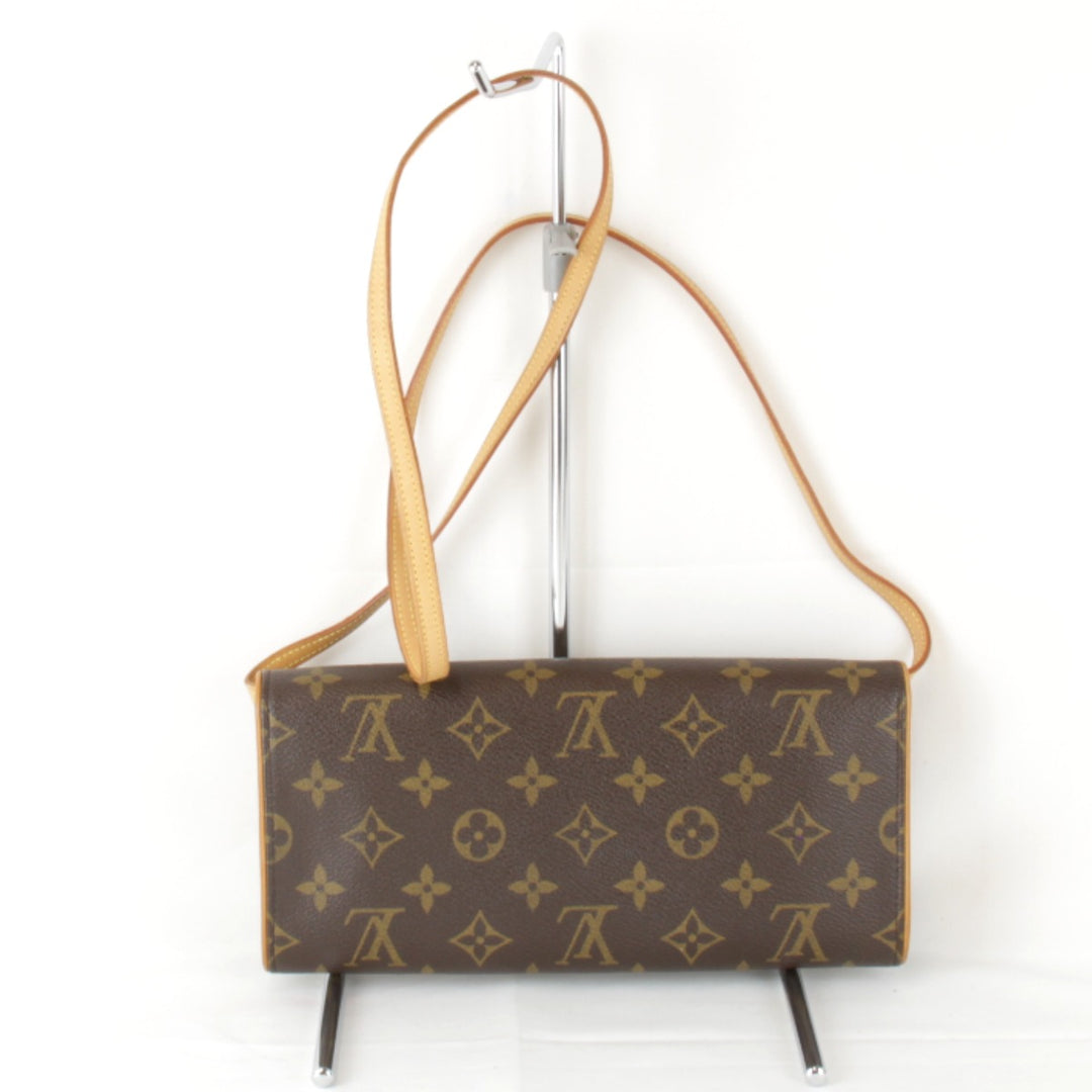良品『USED』 
LOUIS VUITTON ルイ・ヴィトン 
 ポシェットツインGM M51852 ショルダーバッグ 
モノグラムキャンバス ブラウン