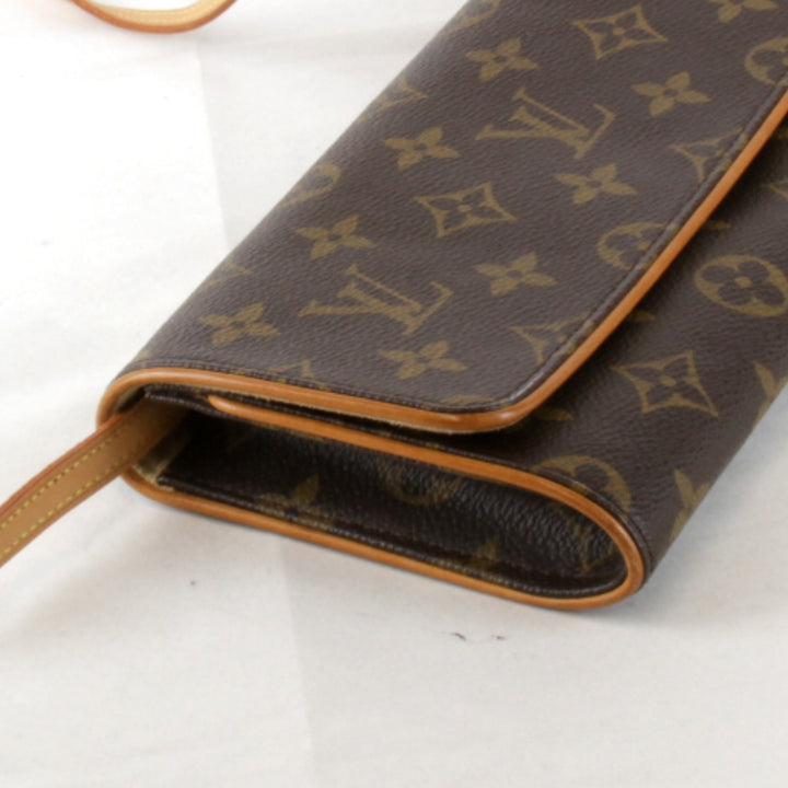 良品『USED』 
LOUIS VUITTON ルイ・ヴィトン 
 ポシェットツインGM M51852 ショルダーバッグ 
モノグラムキャンバス ブラウン