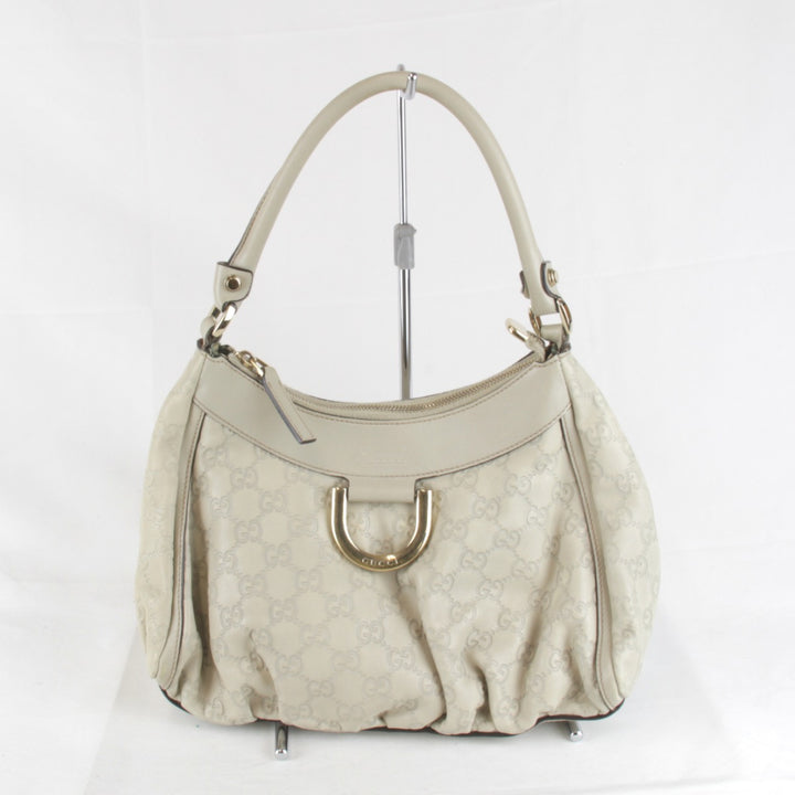 『USED』 
GUCCI グッチ 
 190525 49375 ショルダーバッグ 
グッチシマ アイボリー
