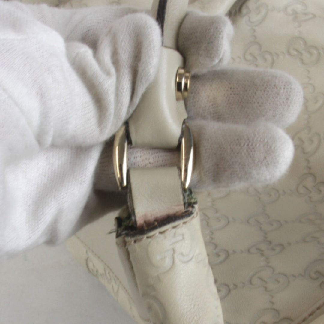 『USED』 
GUCCI グッチ 
 190525 49375 ショルダーバッグ 
グッチシマ アイボリー