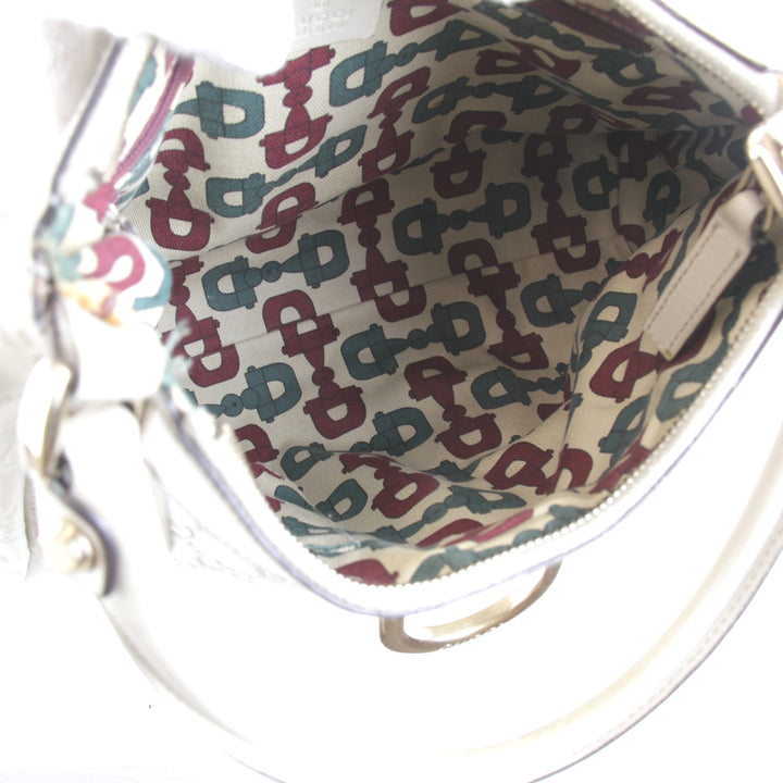 『USED』 
GUCCI グッチ 
 190525 49375 ショルダーバッグ 
グッチシマ アイボリー