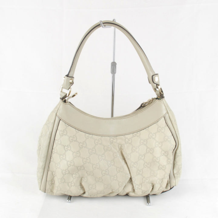『USED』 
GUCCI グッチ 
 190525 49375 ショルダーバッグ 
グッチシマ アイボリー