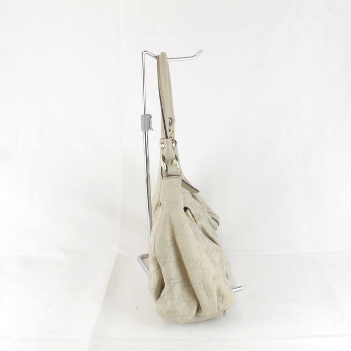 『USED』 
GUCCI グッチ 
 190525 49375 ショルダーバッグ 
グッチシマ アイボリー